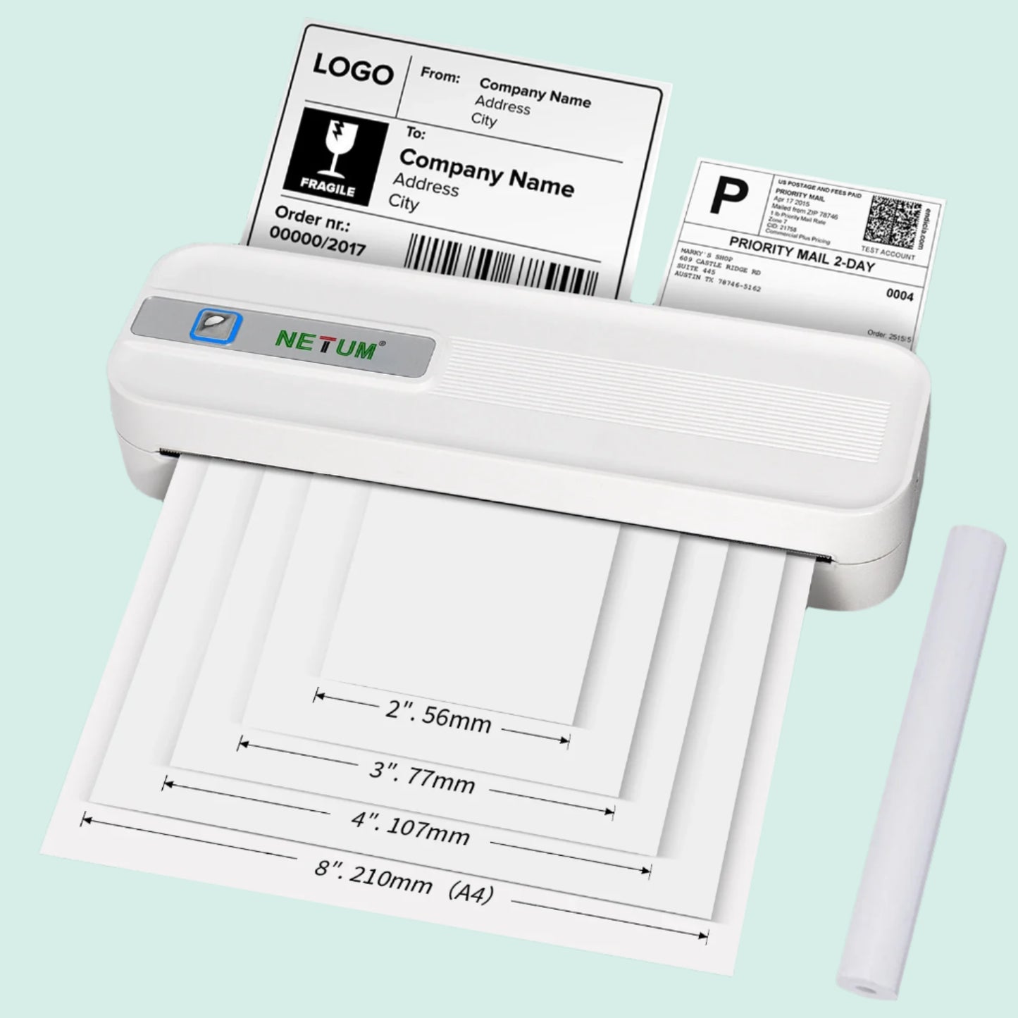 Mini Printer Portable Bluetooth