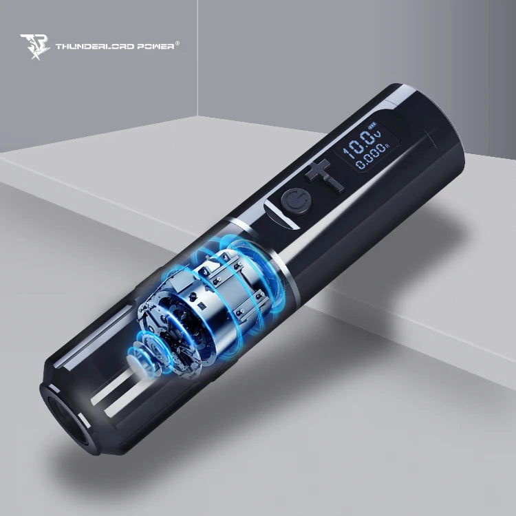 2022 New Arrival 2200mA Lithium Rechargeable Battery Wireless Rotary Tattoo Pen Machine with Long Stroke-2