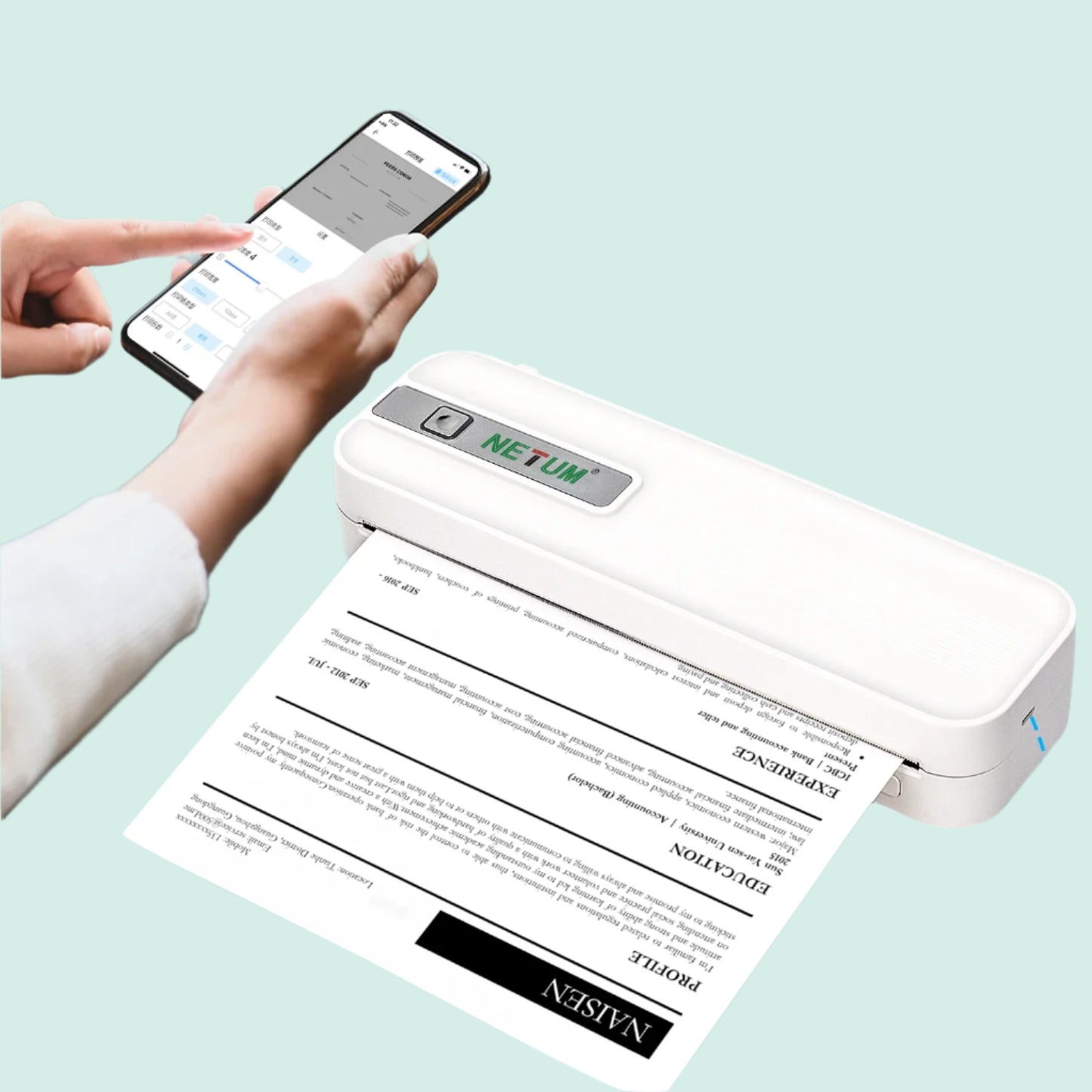 Mini Printer Portable Bluetooth