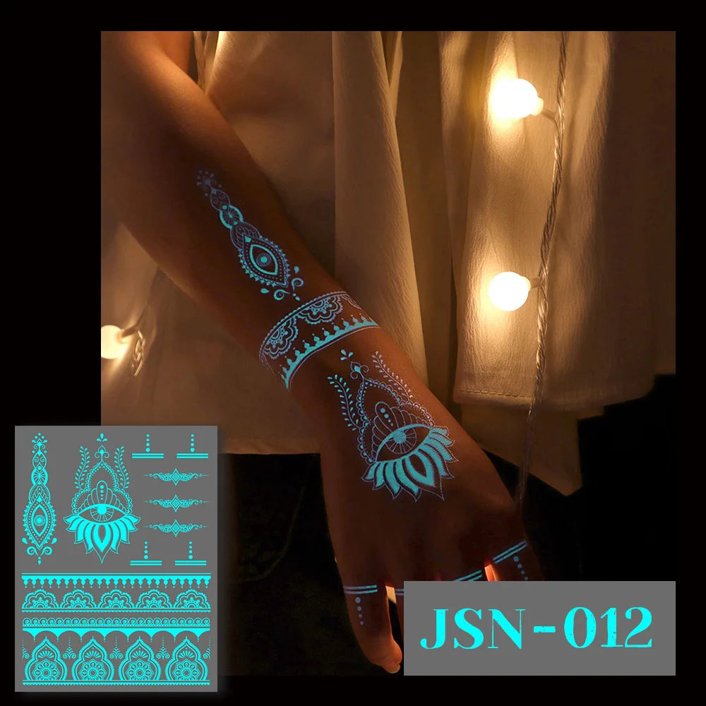 Glow in the Dark Tattoo Stickers