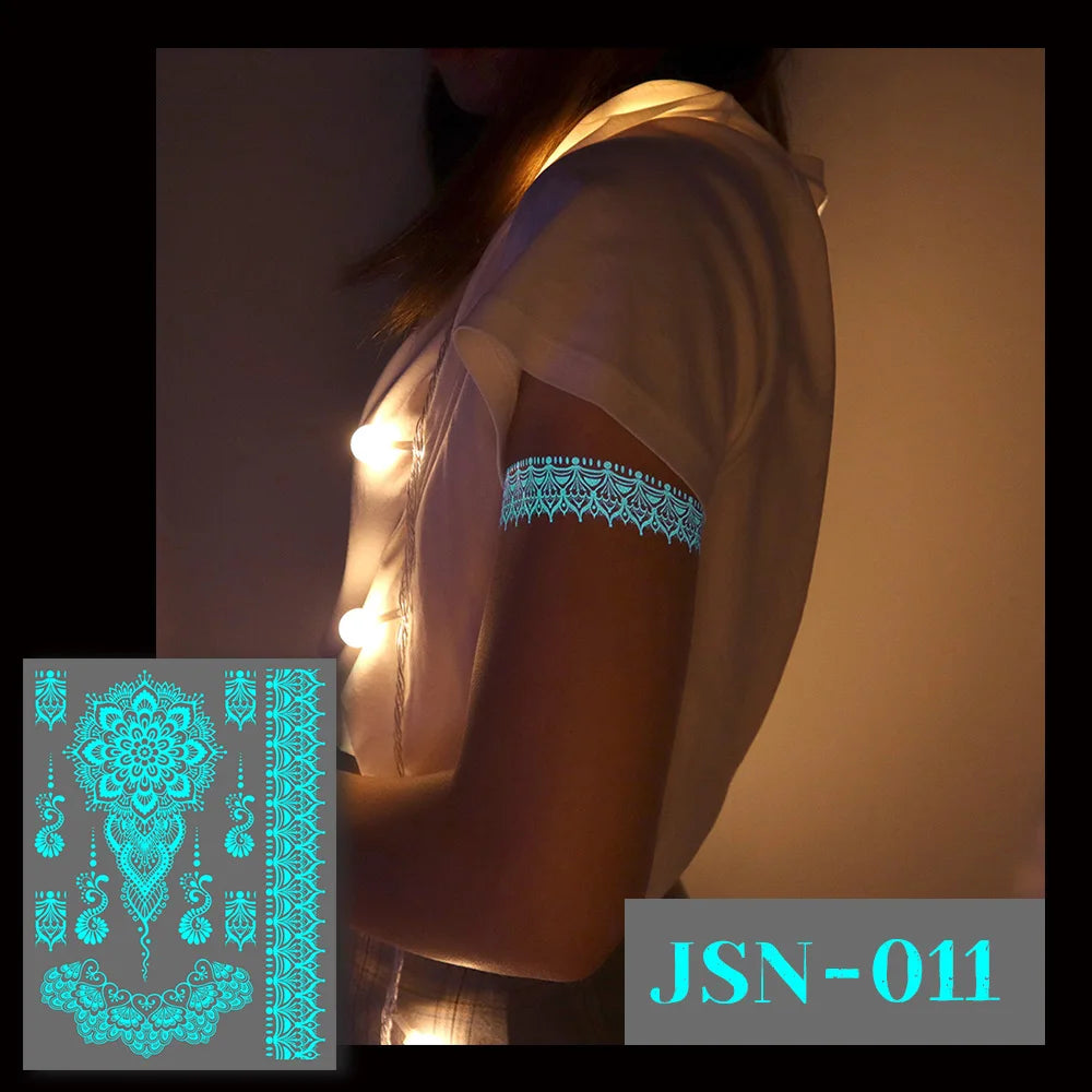 Glow in the Dark Tattoo Stickers