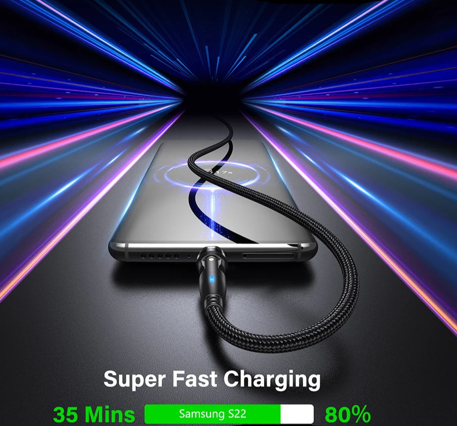 Magnetic USB-C Cable Fast Charging