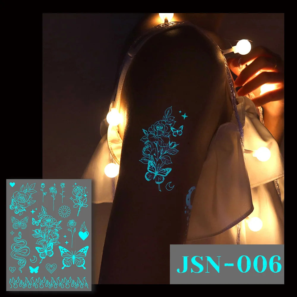 Glow in the Dark Tattoo Stickers