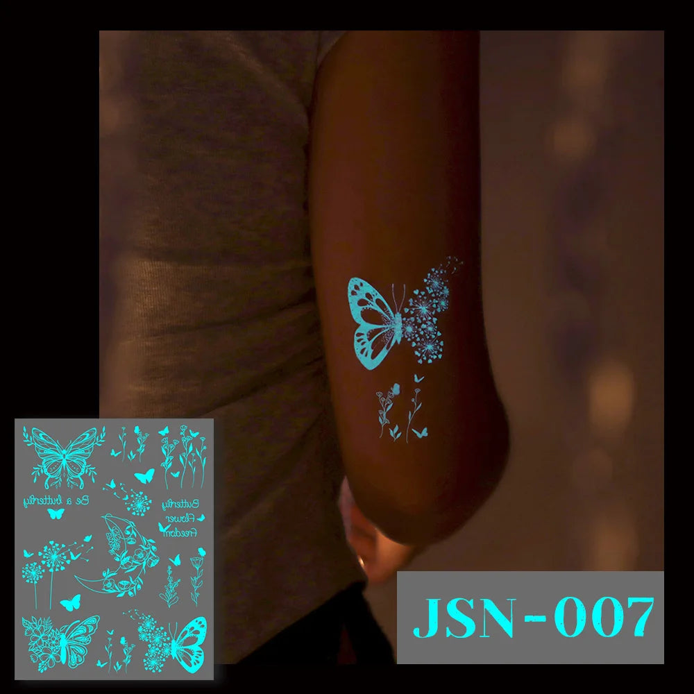 Glow in the Dark Tattoo Stickers