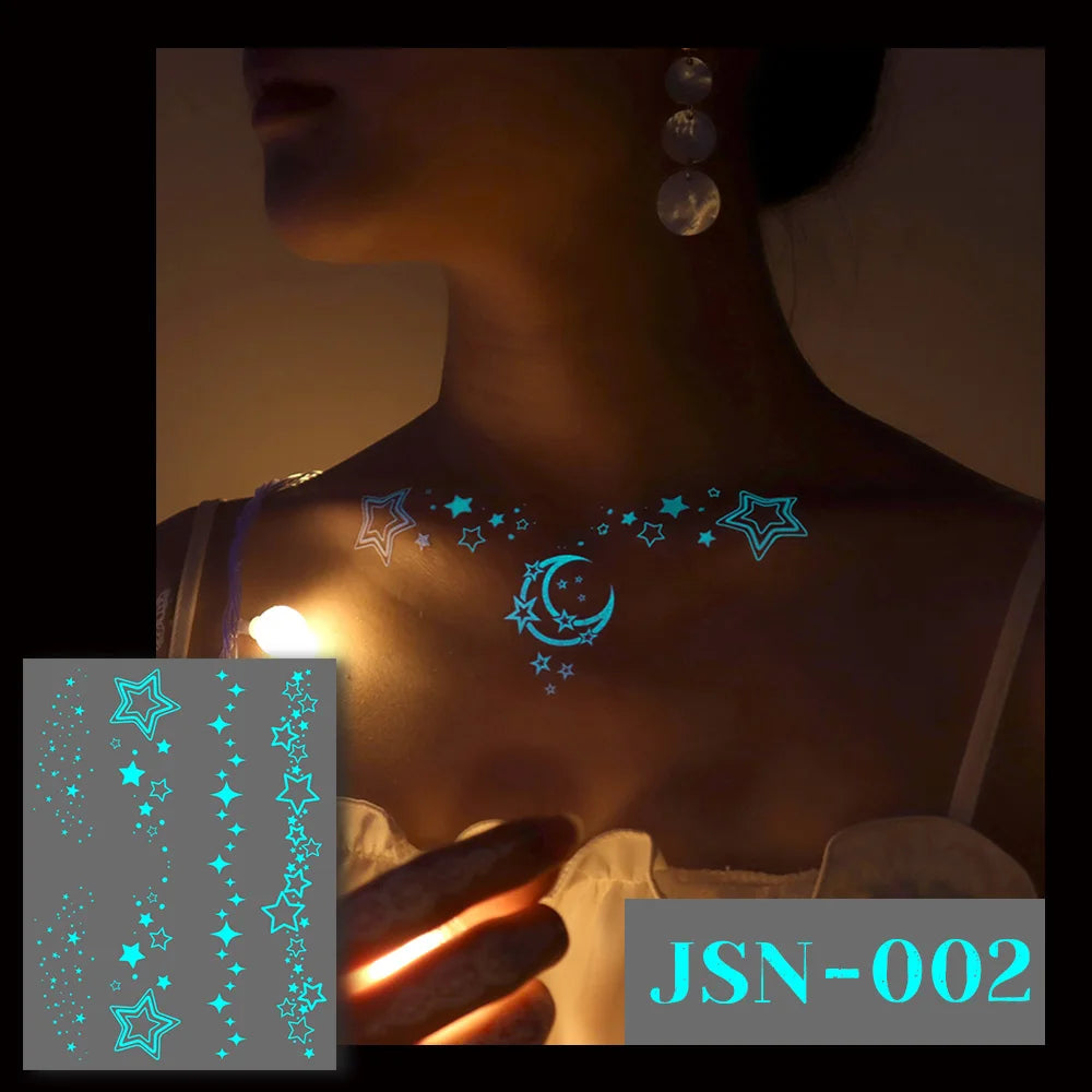 Glow in the Dark Tattoo Stickers