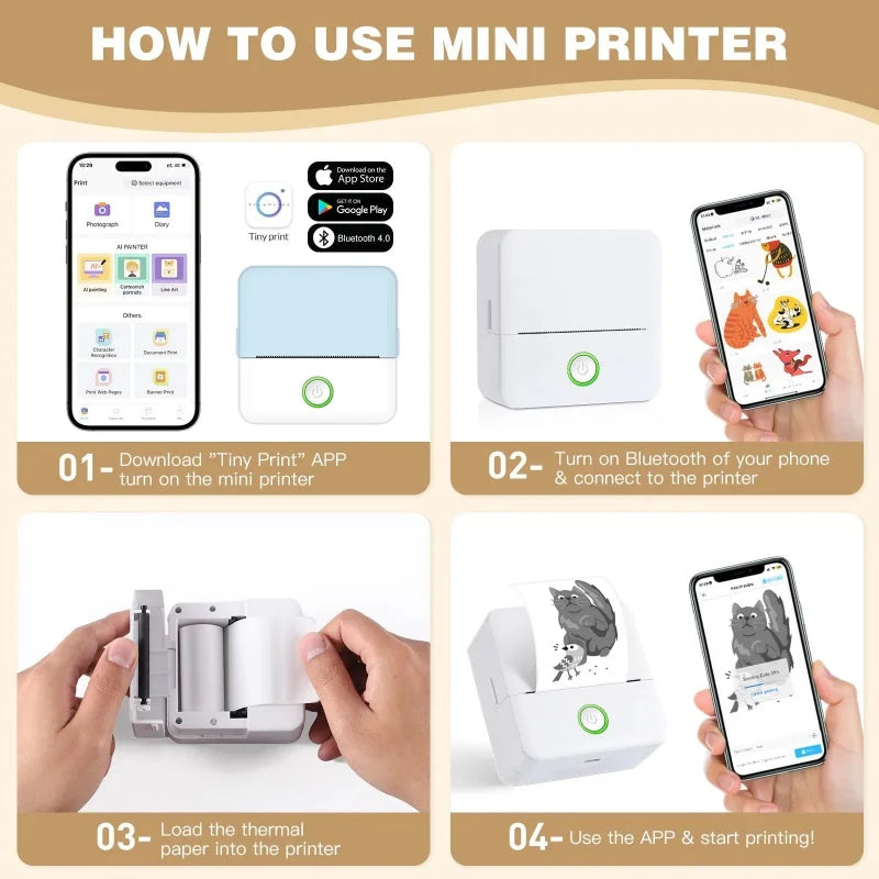 Portable Sticker & Label Printer