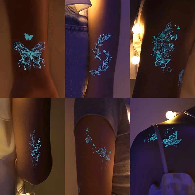 Glow in the Dark Tattoo Stickers