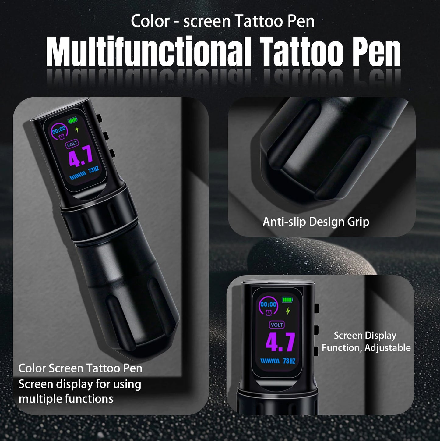 Wireless Tattoo Pen Machine IPS Display