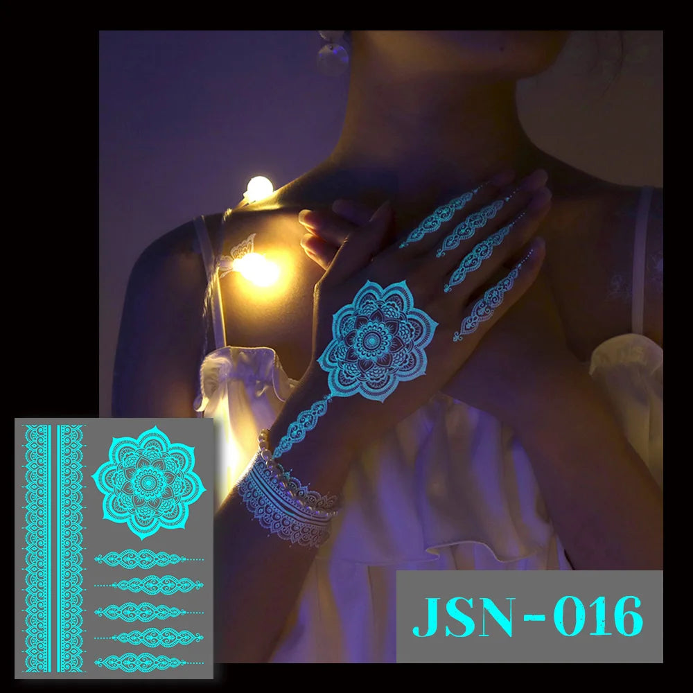 Glow in the Dark Tattoo Stickers