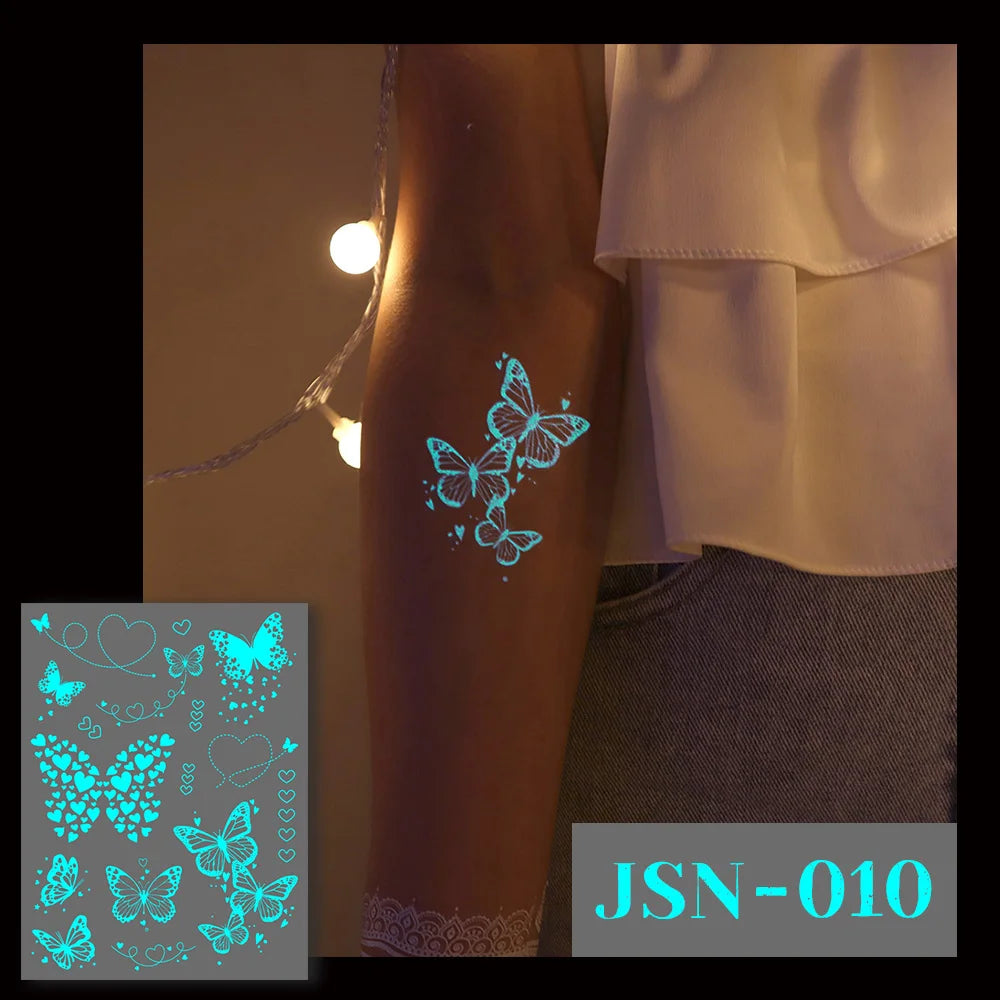 Glow in the Dark Tattoo Stickers